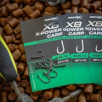 Matrix X8 X-Power Carp Barbless Eyed Hooks